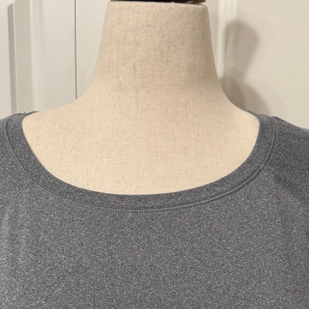 All in Motion Charcoal Long Sleeve Exercise or Layering Tee - Picture 2 of 6